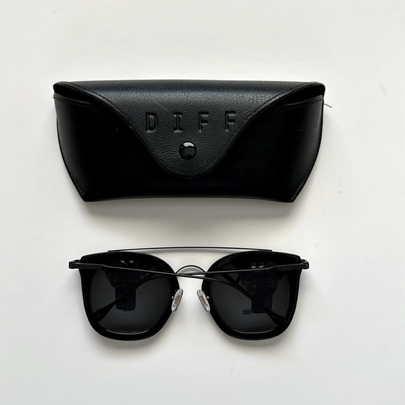 DIFF Sunglasses | Zoey Polarized Sunglasses BK-GR14P - Picture 5 of 6